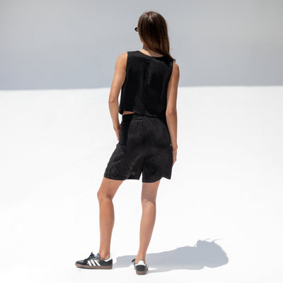 Journey Tie Top + Journey Short - Jet (Size S)