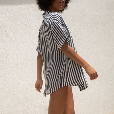 Day Trip Button Down - Sprint Stripe