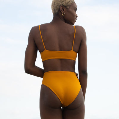 Pool Days Top - 24 Karat (Size S) + Hi Hi Bottom - 24 Karat (Size S)