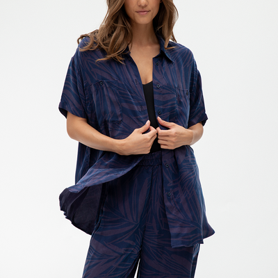 Day Trip Button Down + Day Trip Pant - Palm Fronds Sprint (Size S)