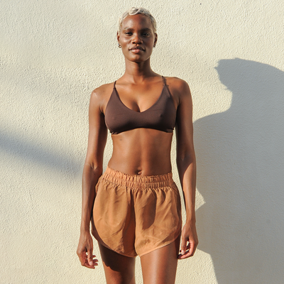 Sunday Top - Cold Brew + Day Trip Short - Tan Lines (Size S)