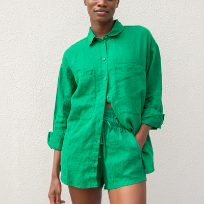 Getaway Button Down + Getaway Short - Turf (Size S)