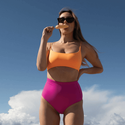 Pool Days Top - Popsicle + Hi Tide Bottom - Hot (Size S)