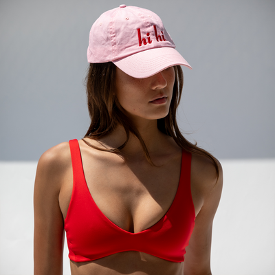 Grand Slam Cap - Hi Hi + Plunge Top - Sweet Chili Heat (Size S)