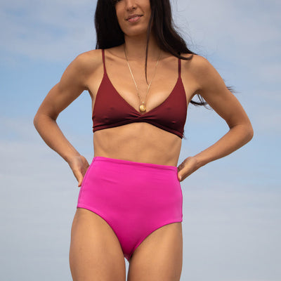 Sweet Victory Top - Jam + Hi Tide Bottom - Hot (Size S)
