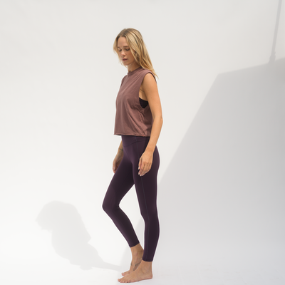 Session Tank - Desert Plum + Super Moves Tight - Legend (Size S)