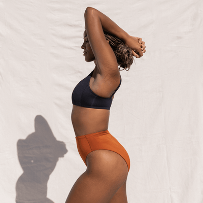 Pool Days Top D+ - Sprint (32D/DD) + Hi Hi Bottom - Bronze (Size S)