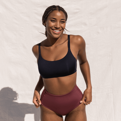 Pool Days Top D+ - Sprint (32D/DD) + Hi Tide Bottom - Desert Plum (Size S)