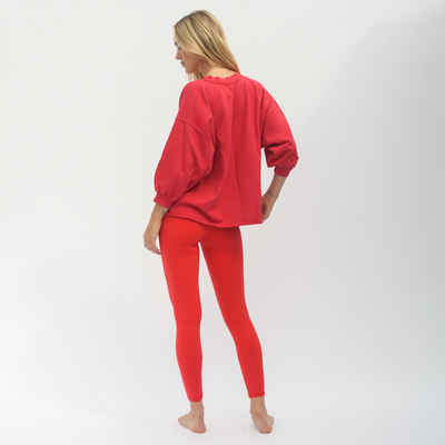 Sports & Rec Sweatshirt + Super Moves Tight - Sweet Chili Heat (Size S)