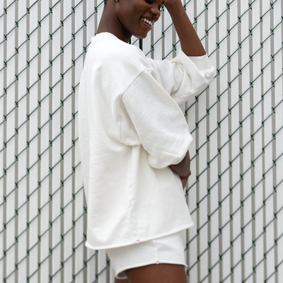 Sports & Rec Sweatshirt (O/S) + Sports & Rec Short - Coconut (Size S)