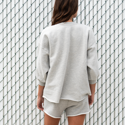 Sports & Rec Sweatshirt (O/S) + Sports & Rec Short - Heathered Grey (Size S)