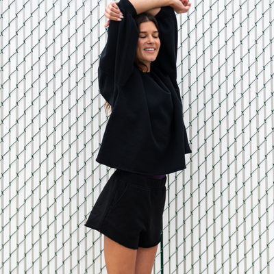 Sports & Rec Sweatshirt (O/S) + Sports & Rec Short - Jet (Size S)