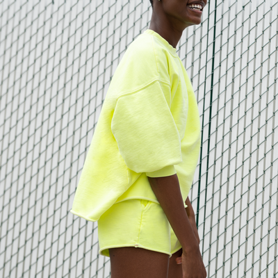Sports & Rec Sweatshirt (O/S) + Sports & Rec Short - Limoncello (Size S)