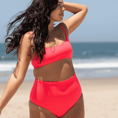 Pool Days Top - Rescue (Size M) + Hi Tide Bottom - Rescue (Size L)
