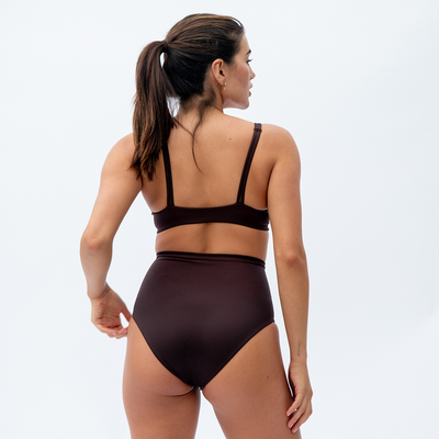 Sunday Top D+ (34D) + Hi Tide Bottom - Cold Brew (Size S)