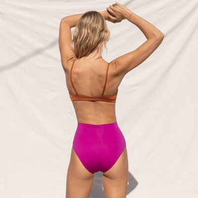 Sunday Top - Bronze + Hi Tide Bottom - Aloha (Size S)
