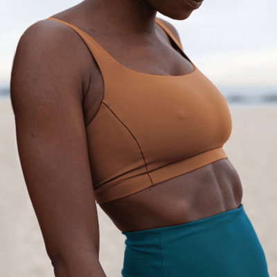 Top Shelf - Tan Lines (32DD) + Hi Tide Bottom - Deep End (Size S)