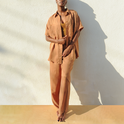 Sunday Suit + Day Trip Button Down + Day Trip Pant - Tan Lines (Size S)