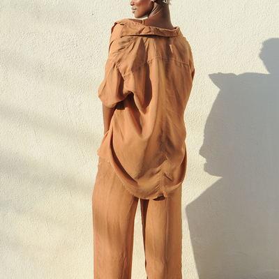 Day Trip Button Down + Day Trip Pant - Tan Lines (Size S)