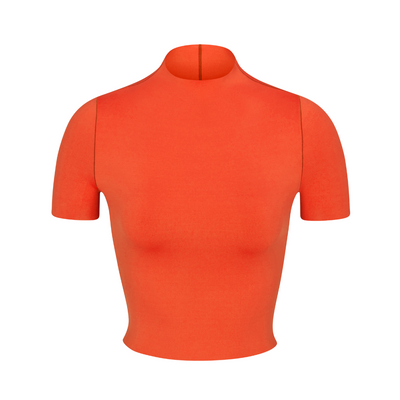 Rays Mockneck Top - Aperol