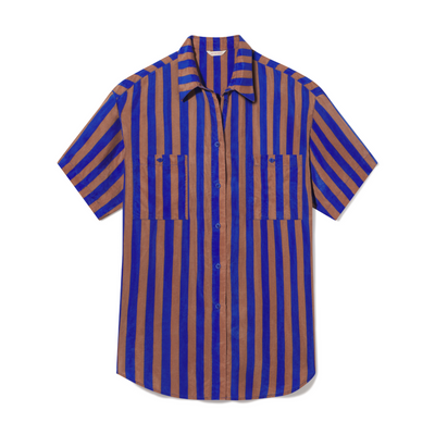 Day Trip Button Down - First Place/Tan Lines