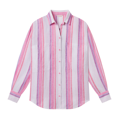 Getaway Button Down - Tidal Stripe Zinc