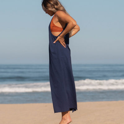 Muscle Dress - Sprint (Navy) (Size M) + Sunday Top - Bronze (Brown) (Size M)