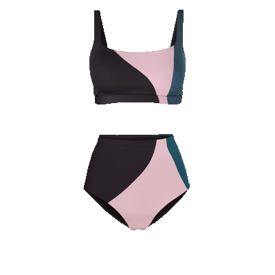 Top Shelf *Party Waves - Black/ Mauve It Mauve It