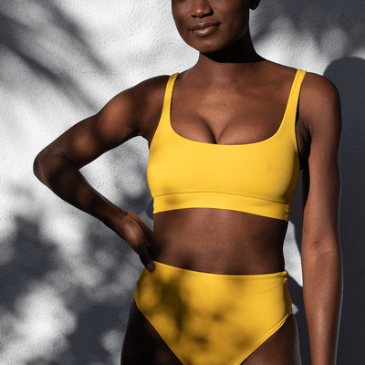 Hi Hi Bottom *Rib - Squeeze (Size S) + Double Scoop Top*Rib - Squeeze (Size S) 